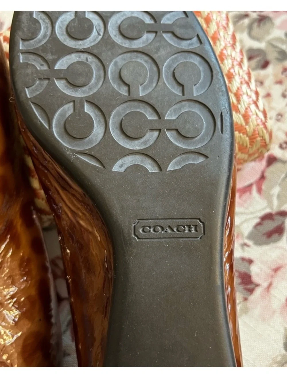 Coach Tortoise Patent Leather Flats - Picture 11 of 11